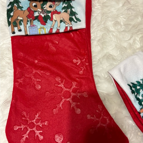 Bundle Rudolph Hanging Ornament,Stocking & Hat Merry Christmas NEW - Picture 5 of 6